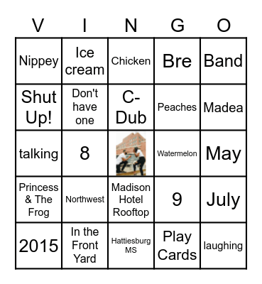 V'air Chronicles Bingo Card