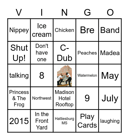 V'air Chronicles Bingo Card