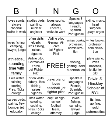 Listen to A Prophet's Voice Bingo Card