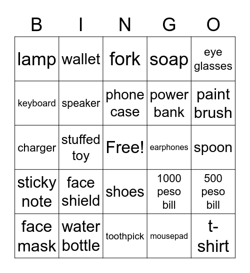 Pinoy Bingo - Round 2 Bingo Card