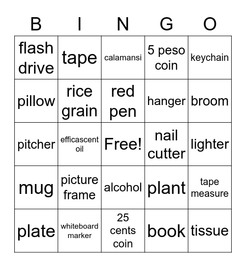 Pinoy Bingo - Round 4 Bingo Card