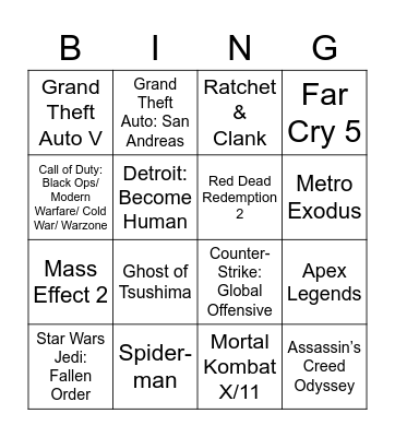 Самые популярные игры Bingo Card