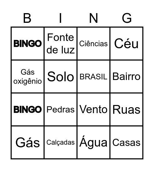 BINGO TIA LARISSA Bingo Card