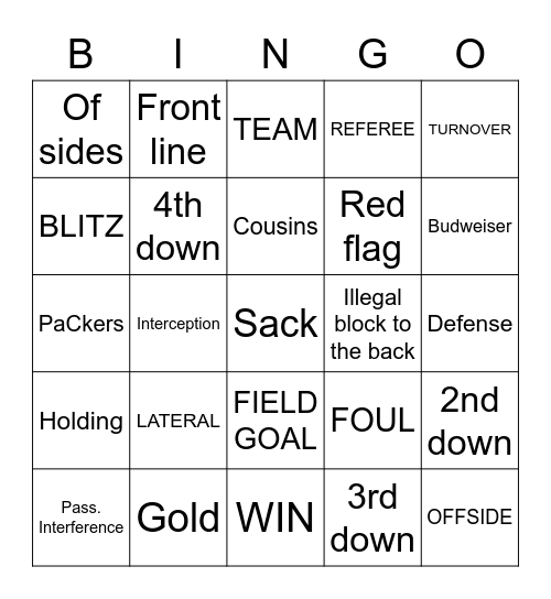 SPORTS Bingo Card