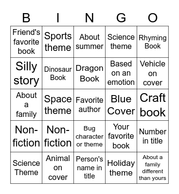 K-2 Bingo Card