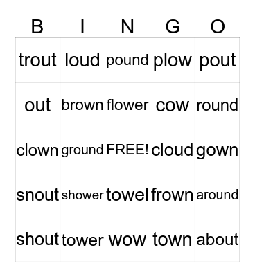 Chunky Bingo! Bingo Card