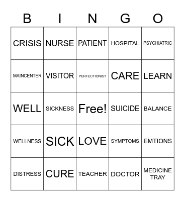 WELLNESS BINGO Card