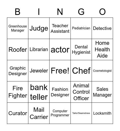 Amaya's Bingo Card Bingo Card