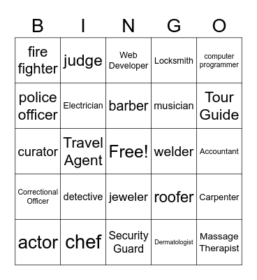 GEAR UP Student Jamal That job Bingo Card