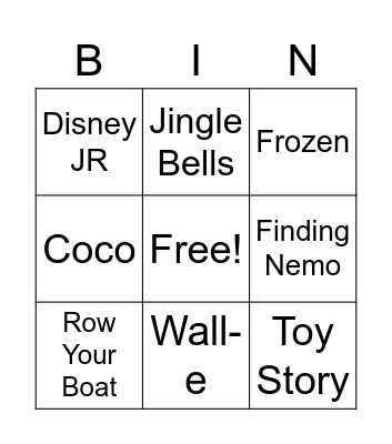 Russell BINGO Card