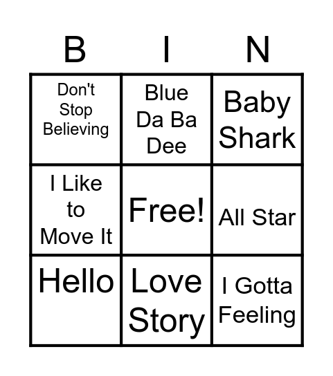Poolside Bingo! Bingo Card