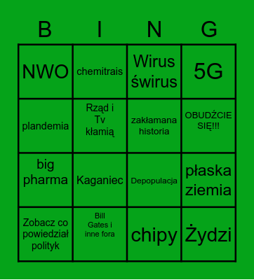 FOLIARSKIE BINGO Card