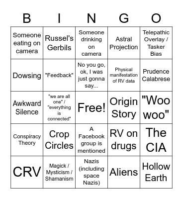 DazChat Bingo Card