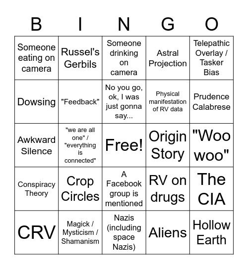 DazChat Bingo Card