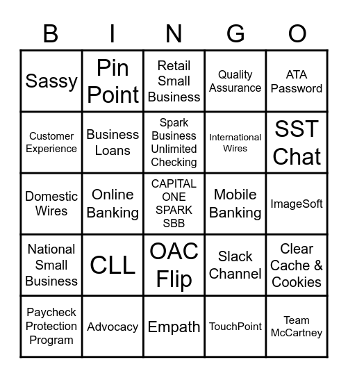 SBB Bingo Card