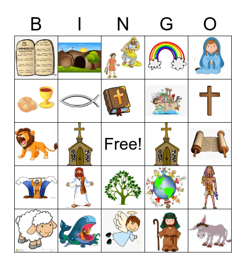 Bible Bingo Card