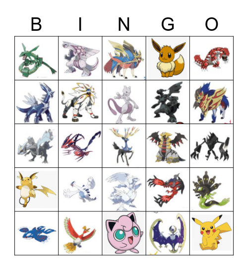 寶可夢賓果 Bingo Card