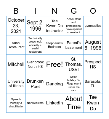 bingoo Bingo Card