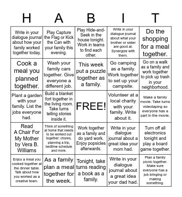 #6 Synergize Bingo Card