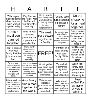 #6 Synergize Bingo Card