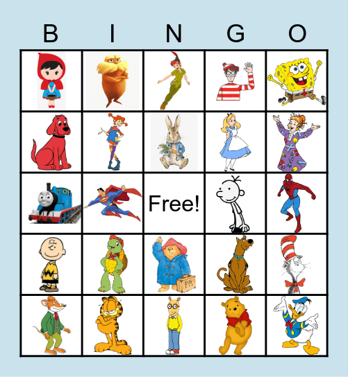 KID'S BOOK BINGO Card