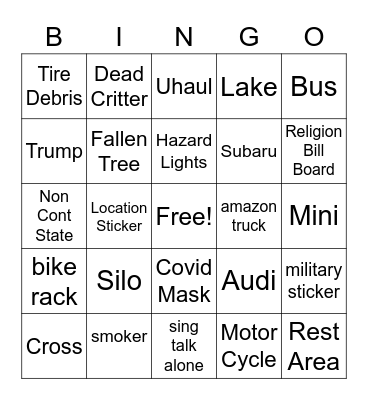 DRINGO Bingo Card