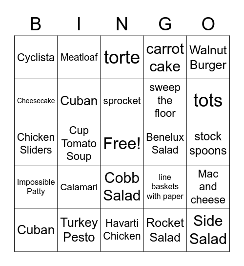 Benelux Bingo Card