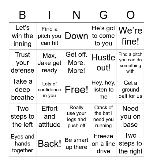 Minnetonka 12AAA BINGO Card