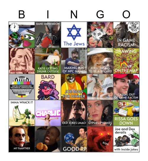 DUNTARA BINGO Card