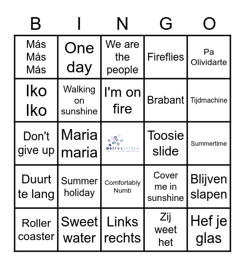 Ostrea Bingo Card