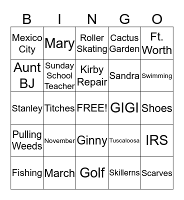 Get to Know Grandma Be Bingo Card