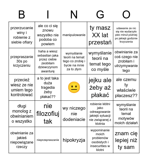 klutnia z mamom Bingo Card