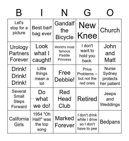 Microsoft Excel Bingo Card
