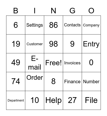 Pohoda Bingo Card