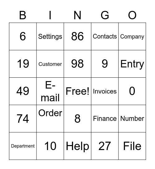 Pohoda Bingo Card