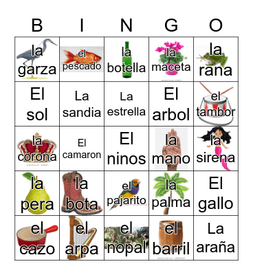 Loteria Mi Pueblito Bingo Card
