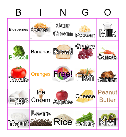 NUTRITION BINGO!!!  #EPEW2021 Bingo Card