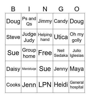 sylgo! Bingo Card