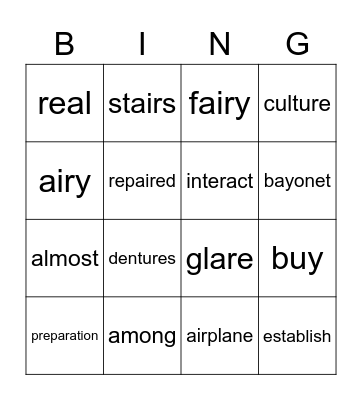 WEEK 1 TERM 3 Bingo Card