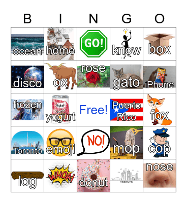 O-CODE Bingo Card