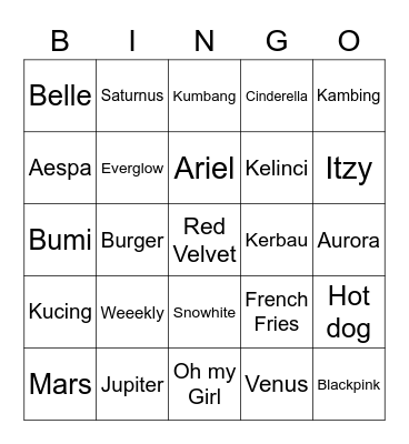 jihchamngin Bingo Card