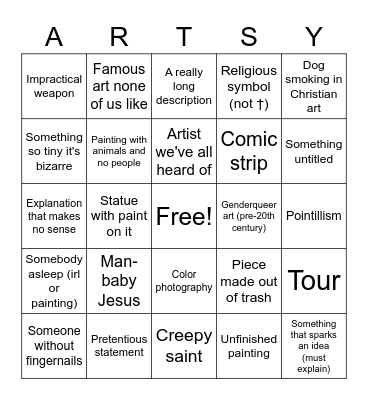 The Met Bingo Card