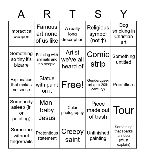 The Met Bingo Card