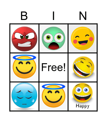 FEELING YOUR EMOTIONS Bingo Card