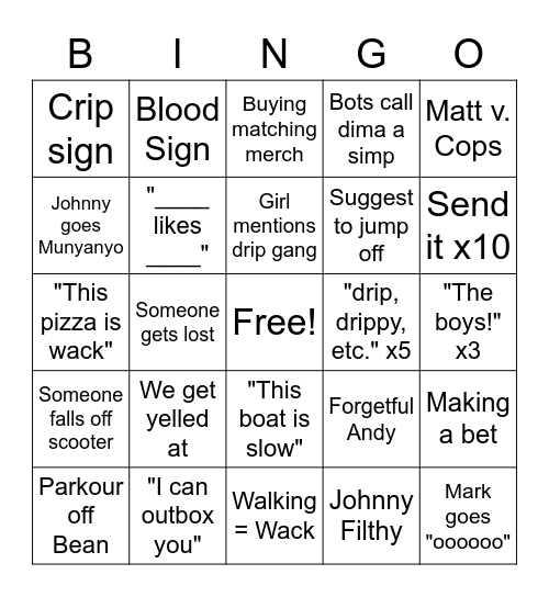 Bot - Bingo! Bingo Card