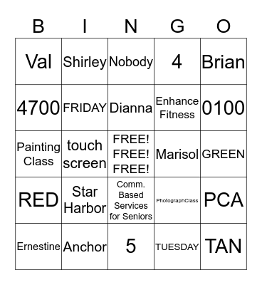 STAR HARBOR BIRTHDAY BINGO Card