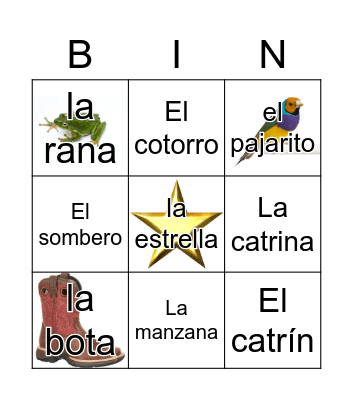Loteria Mi Pueblito Bingo Card