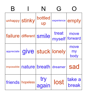 ISHI Bingo Card