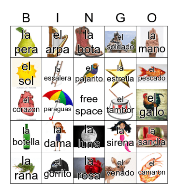 Loteria Mi Pueblito Bingo Card