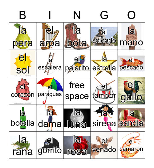 Loteria Mi Pueblito Bingo Card